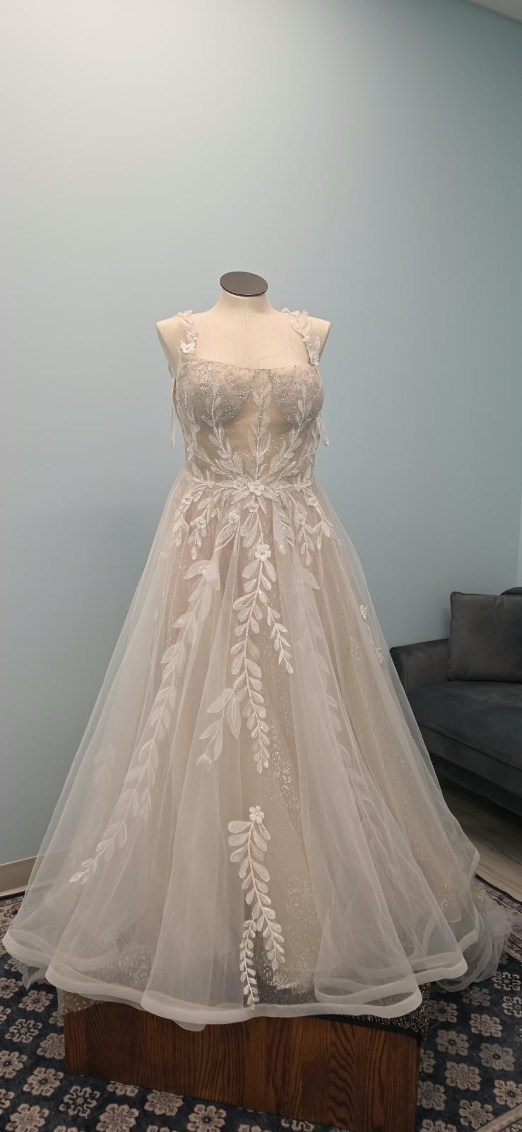 Bridal gown detail